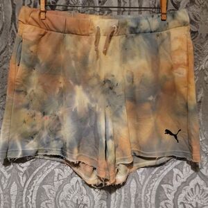 Puma Women's Tie-Dye Shorts - Multicolor